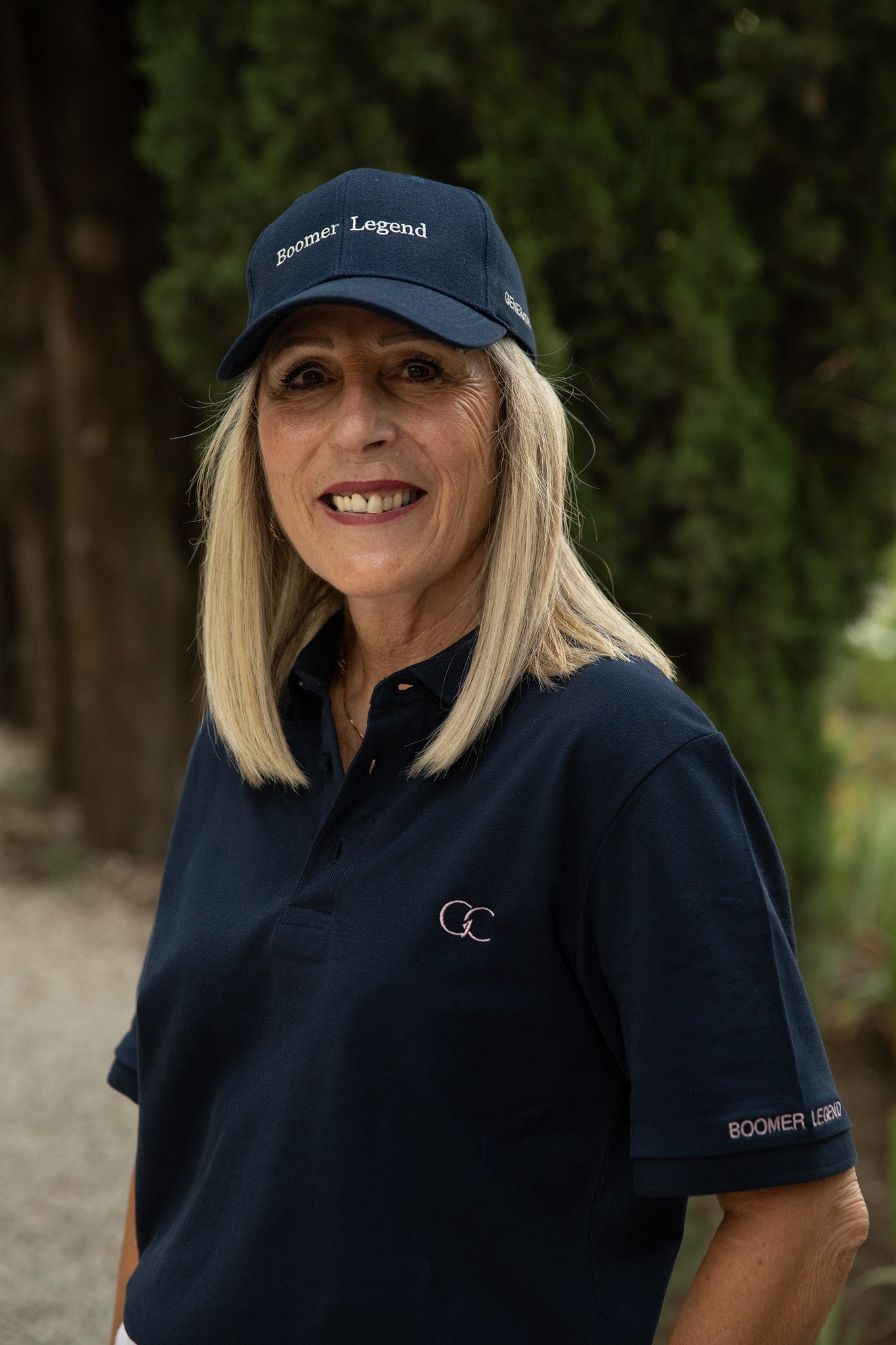 Casquette Brodée en France Bleu Marine – Boomer Legend